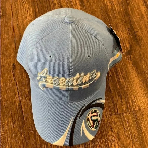 Argentina Team Soccer Cap Blue Adjustable NWT - Picture 5 of 12